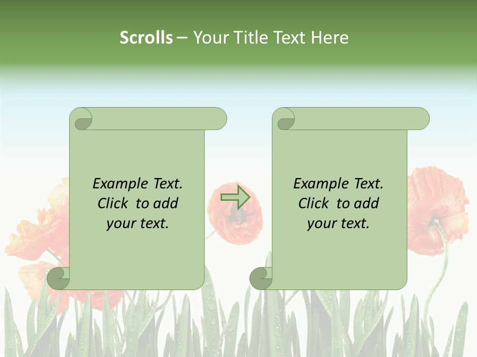 Red Vitality Bloom PowerPoint Template
