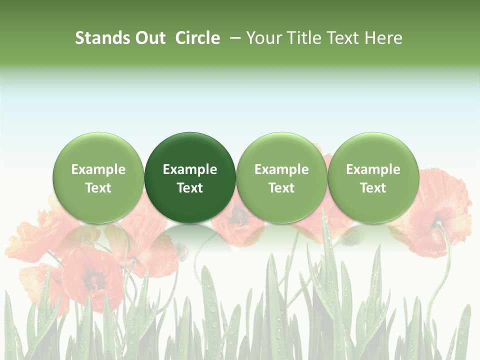 Red Vitality Bloom PowerPoint Template