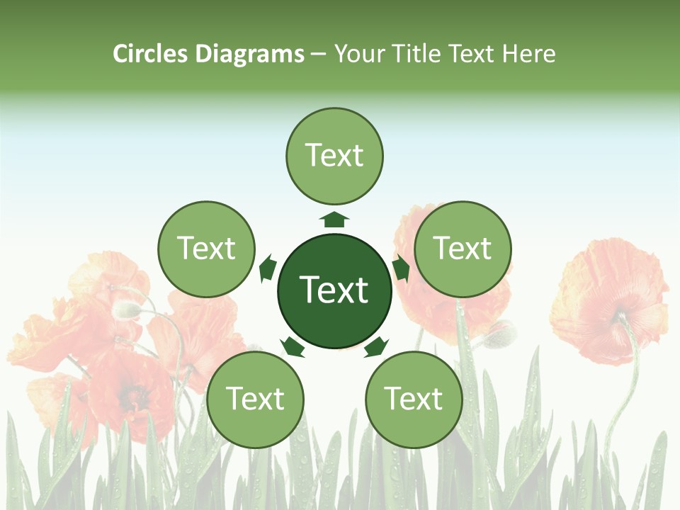 Red Vitality Bloom PowerPoint Template