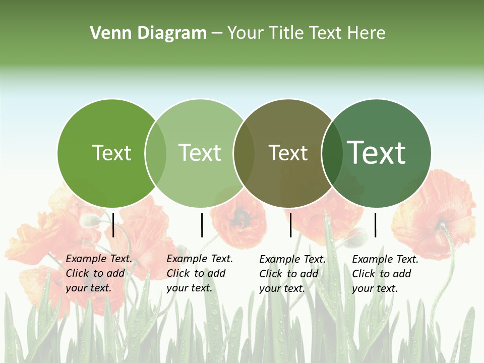 Red Vitality Bloom PowerPoint Template