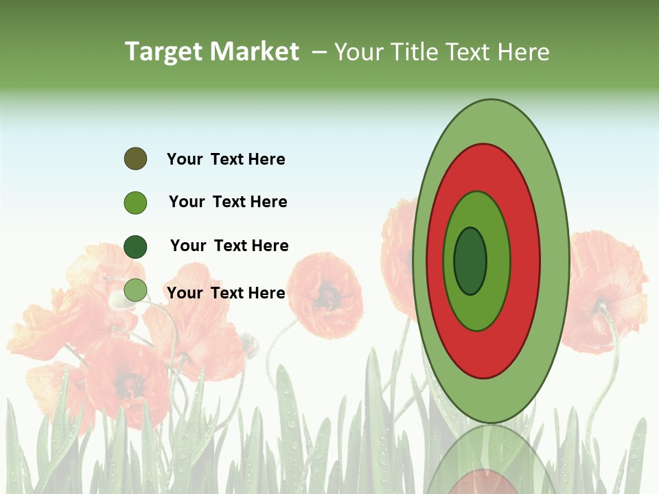 Red Vitality Bloom PowerPoint Template