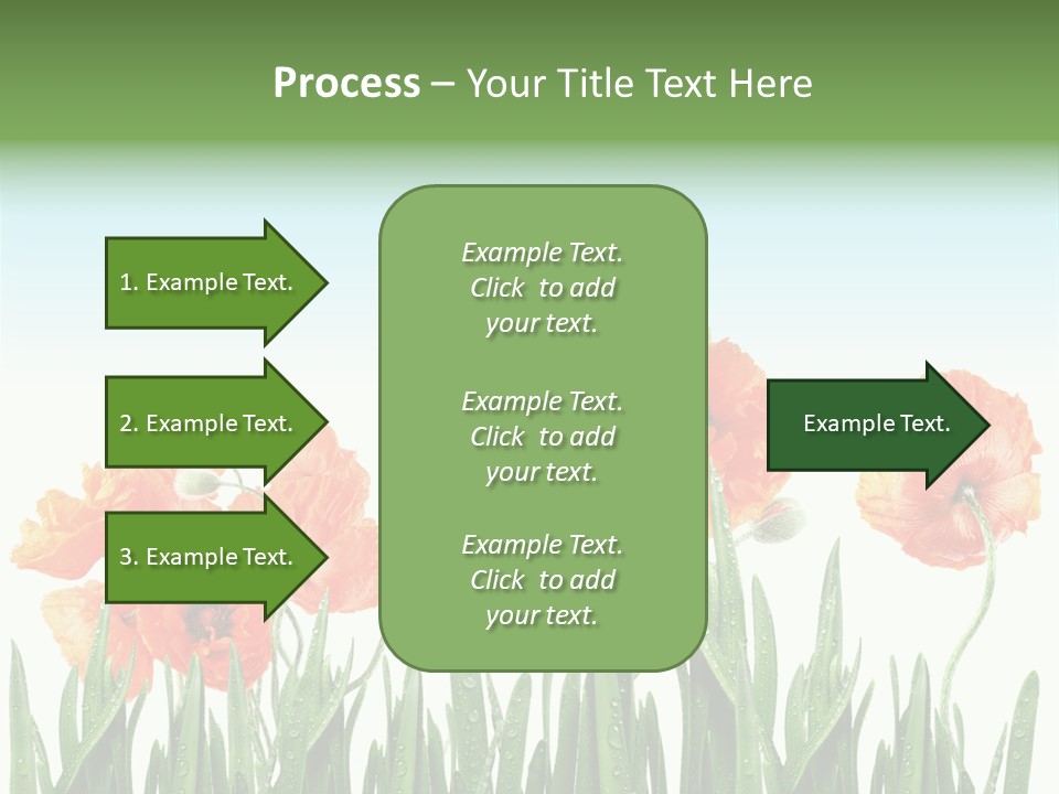 Red Vitality Bloom PowerPoint Template