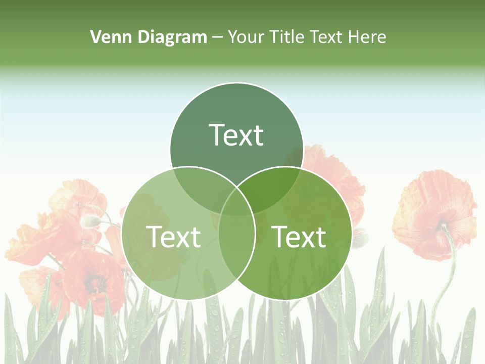 Red Vitality Bloom PowerPoint Template