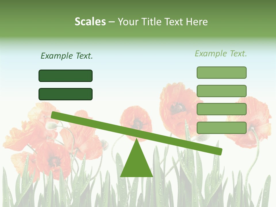 Red Vitality Bloom PowerPoint Template