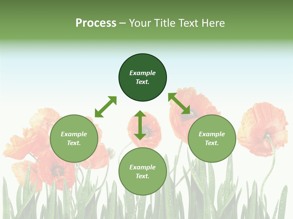 Red Vitality Bloom PowerPoint Template