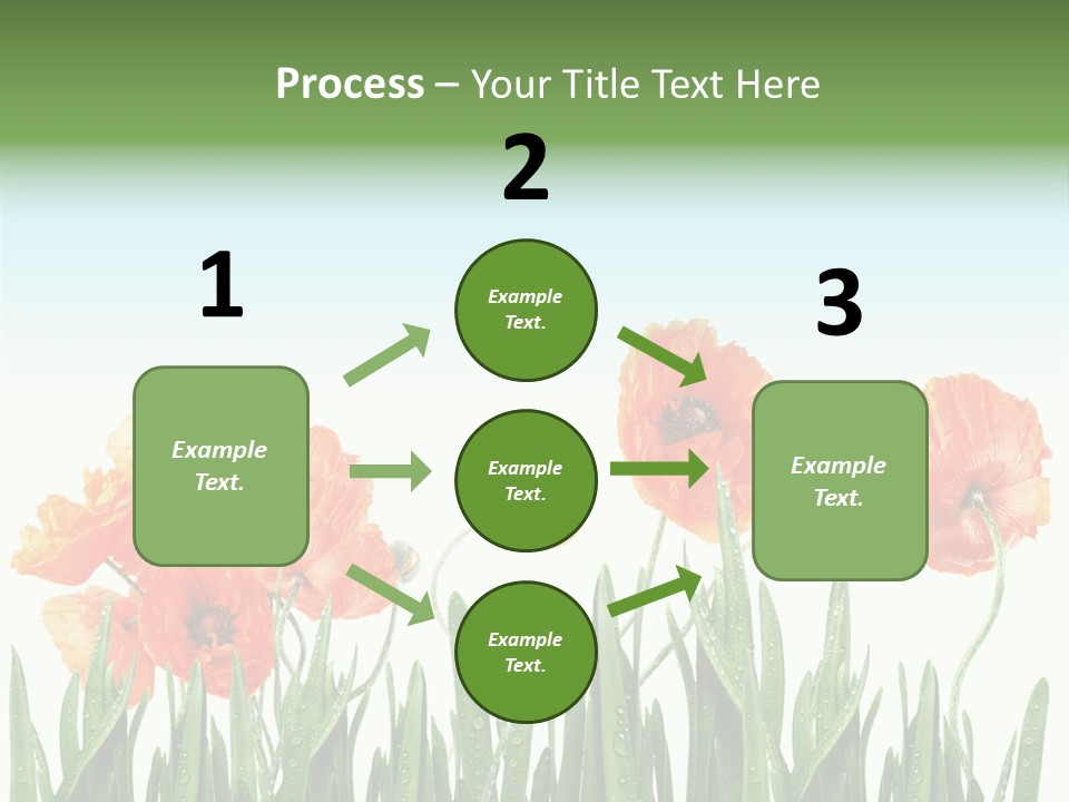 Red Vitality Bloom PowerPoint Template