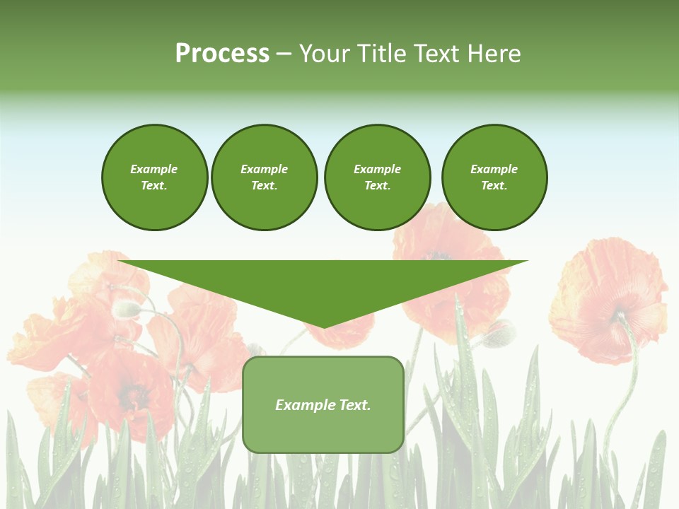 Red Vitality Bloom PowerPoint Template