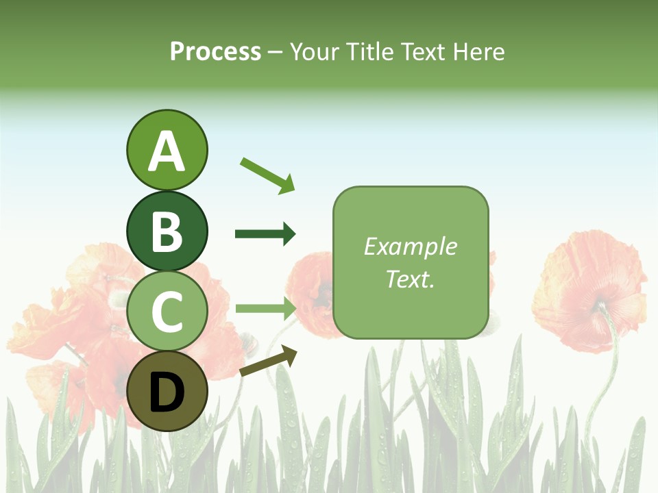 Red Vitality Bloom PowerPoint Template