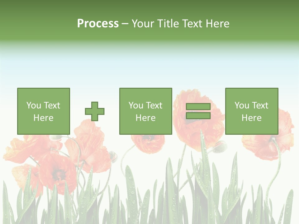 Red Vitality Bloom PowerPoint Template