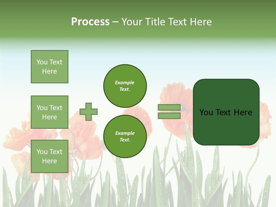 Red Vitality Bloom PowerPoint Template