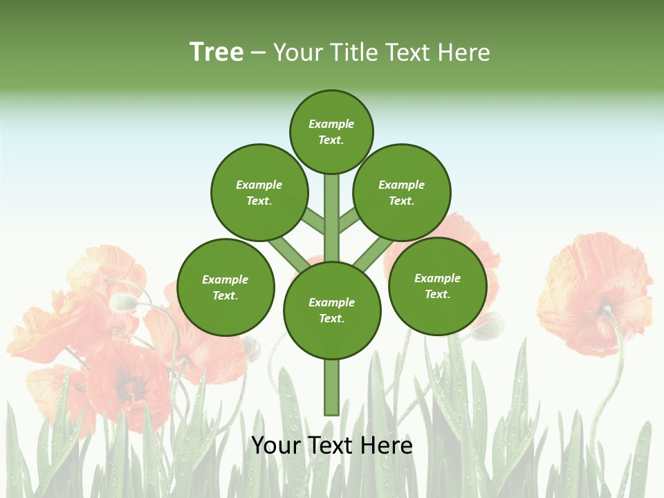 Red Vitality Bloom PowerPoint Template