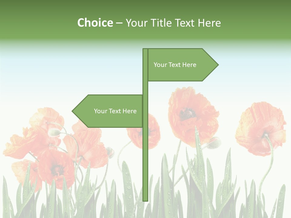 Red Vitality Bloom PowerPoint Template