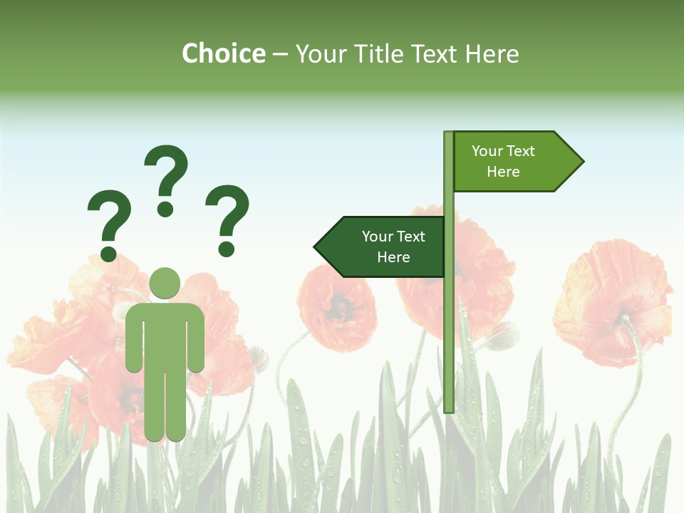 Red Vitality Bloom PowerPoint Template