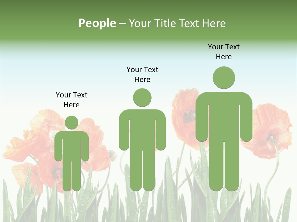 Red Vitality Bloom PowerPoint Template