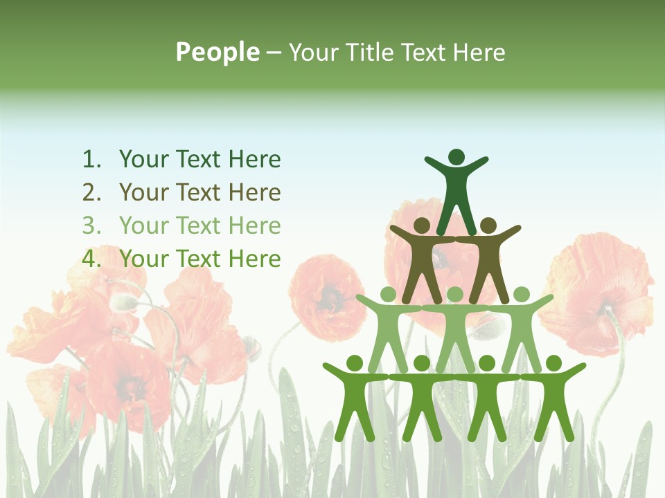 Red Vitality Bloom PowerPoint Template