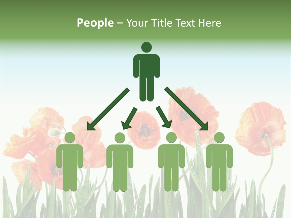 Red Vitality Bloom PowerPoint Template