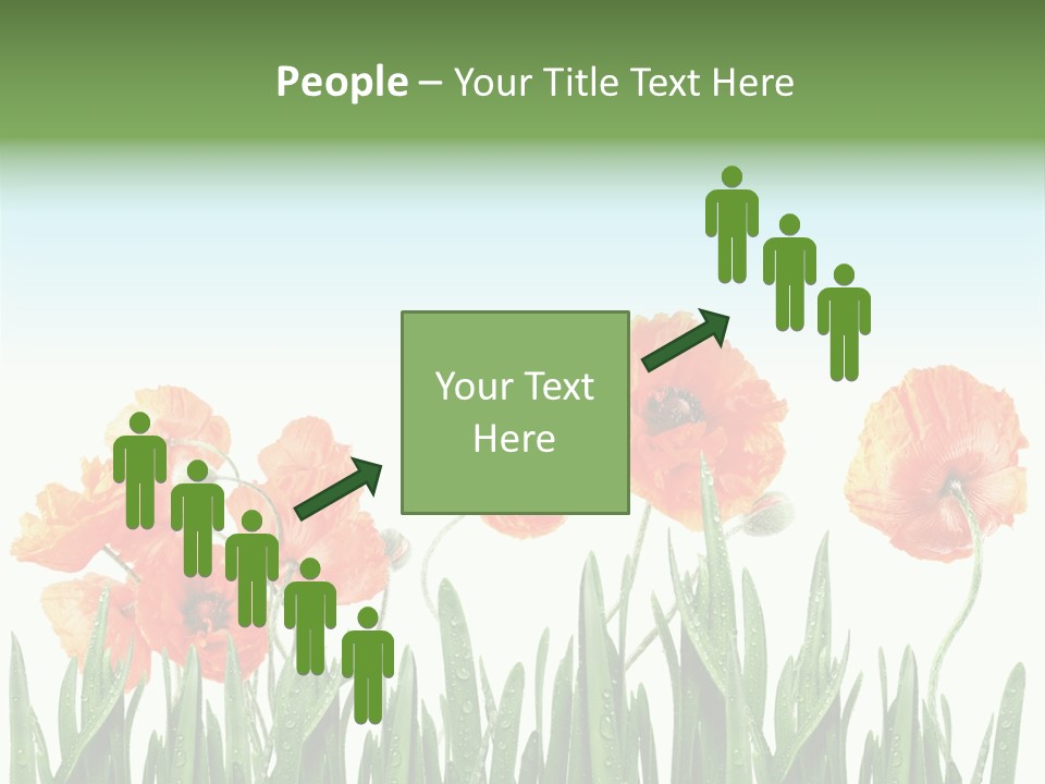 Red Vitality Bloom PowerPoint Template