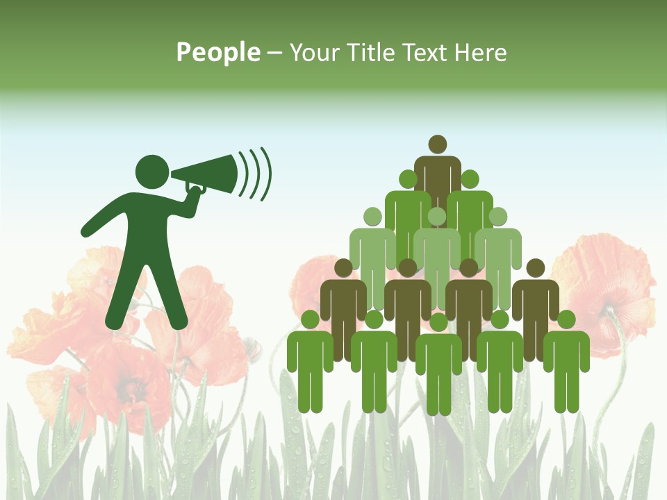 Red Vitality Bloom PowerPoint Template