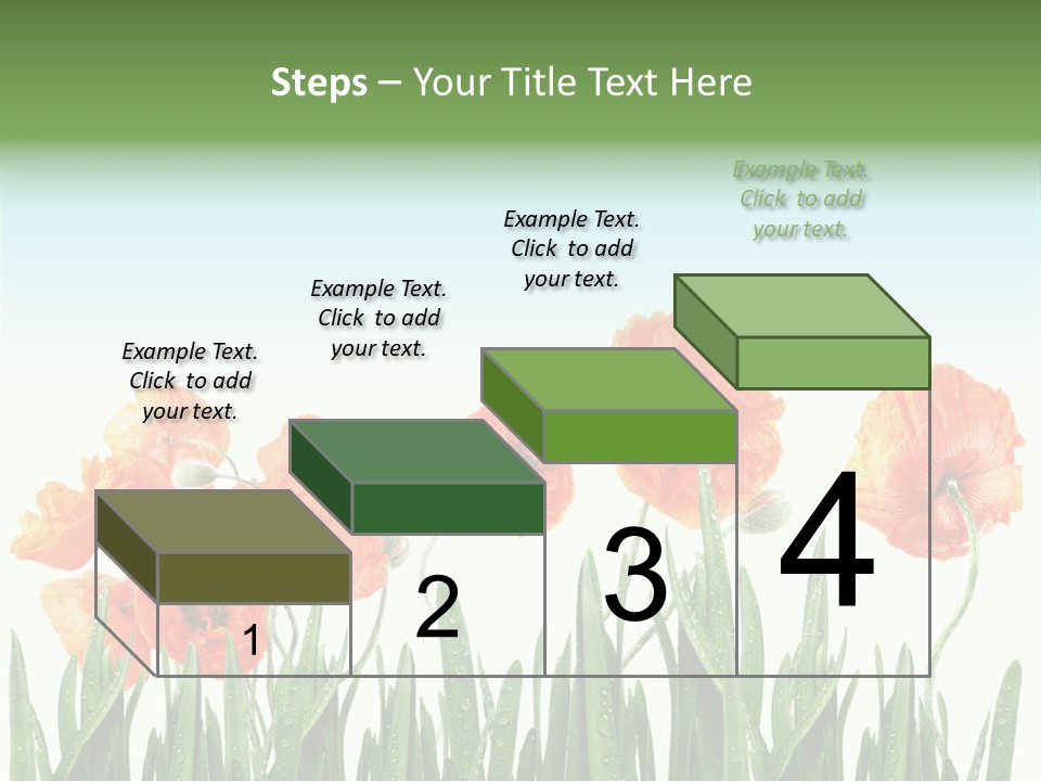 Red Vitality Bloom PowerPoint Template