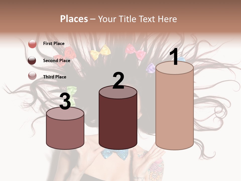 Makeup Posing Headshot PowerPoint Template