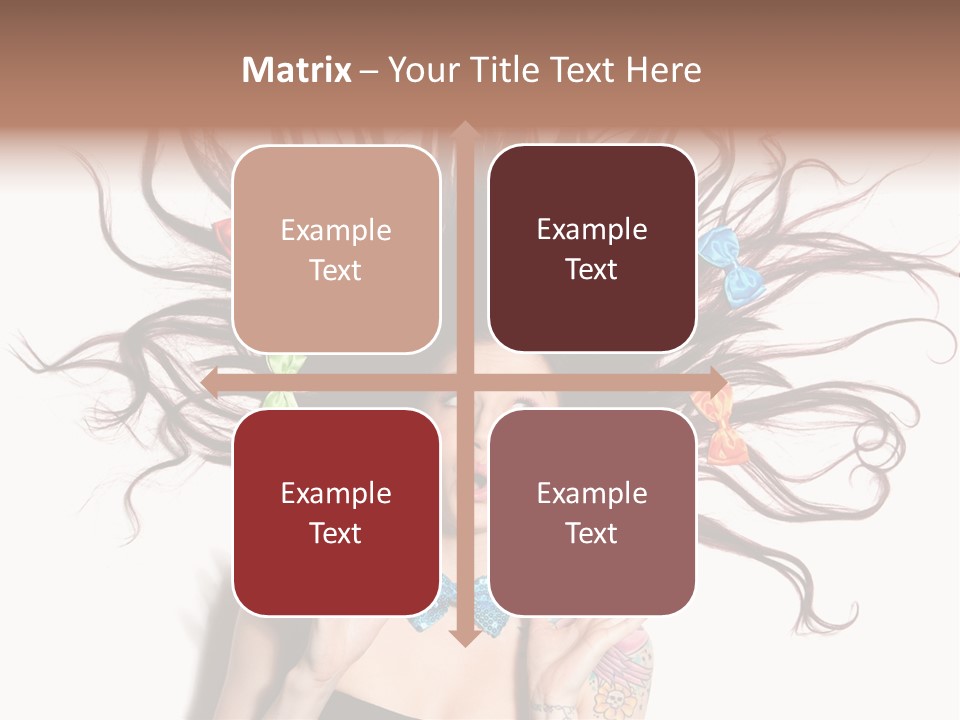 Makeup Posing Headshot PowerPoint Template