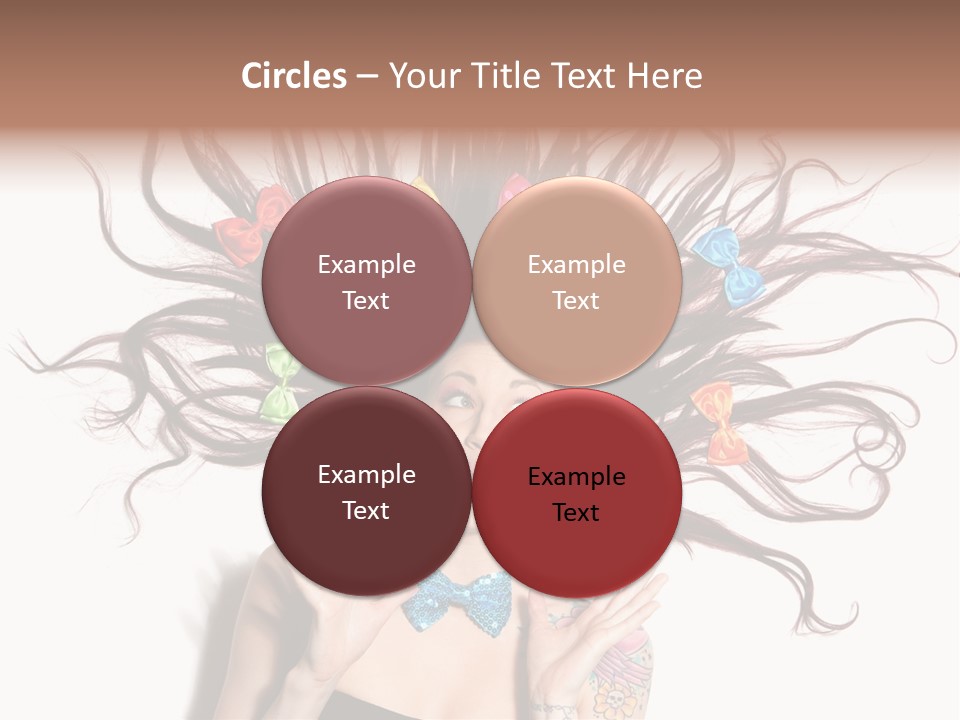 Makeup Posing Headshot PowerPoint Template