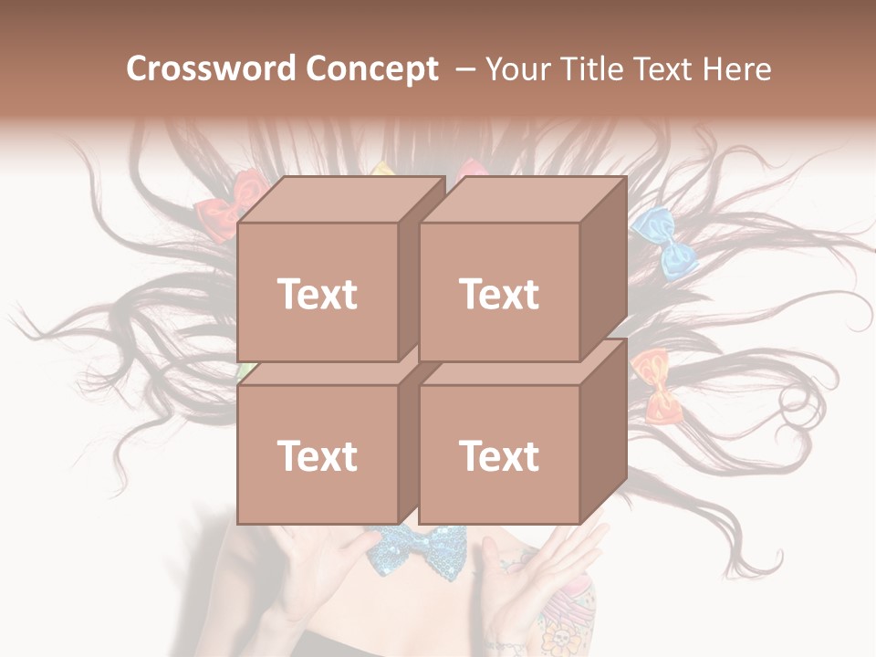 Makeup Posing Headshot PowerPoint Template