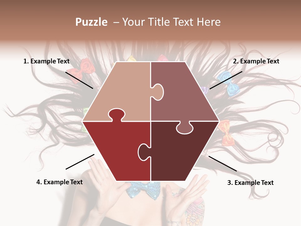 Makeup Posing Headshot PowerPoint Template