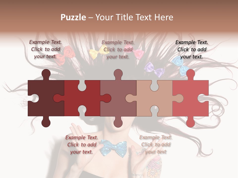 Makeup Posing Headshot PowerPoint Template