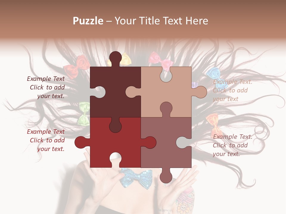 Makeup Posing Headshot PowerPoint Template