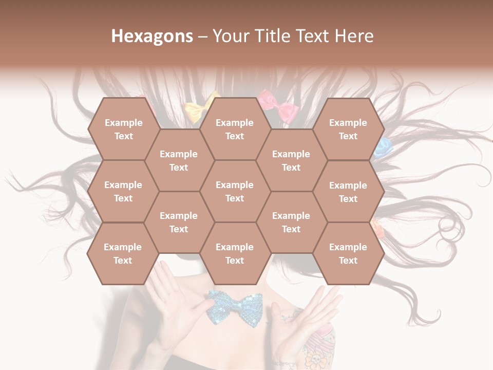 Makeup Posing Headshot PowerPoint Template