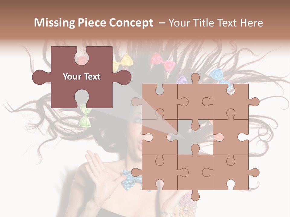 Makeup Posing Headshot PowerPoint Template