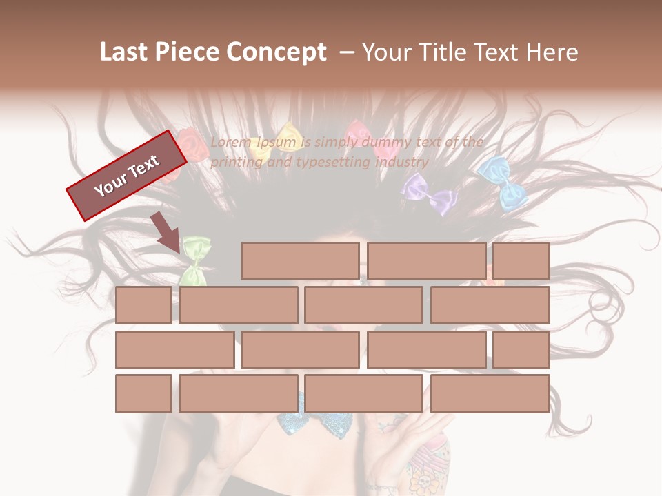 Makeup Posing Headshot PowerPoint Template