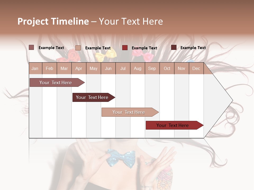 Makeup Posing Headshot PowerPoint Template