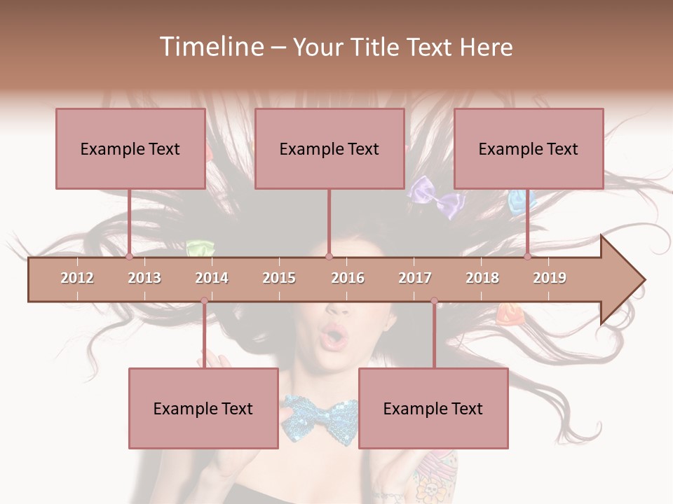 Makeup Posing Headshot PowerPoint Template