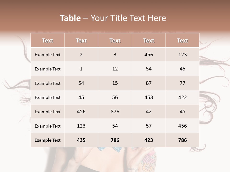 Makeup Posing Headshot PowerPoint Template