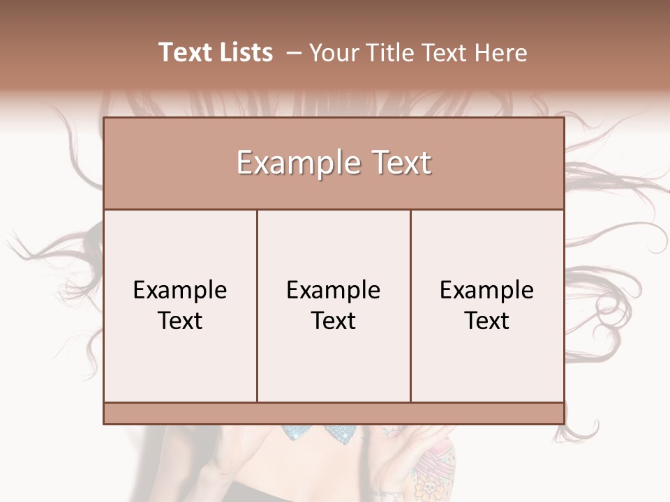 Makeup Posing Headshot PowerPoint Template
