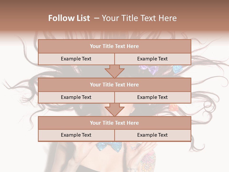 Makeup Posing Headshot PowerPoint Template