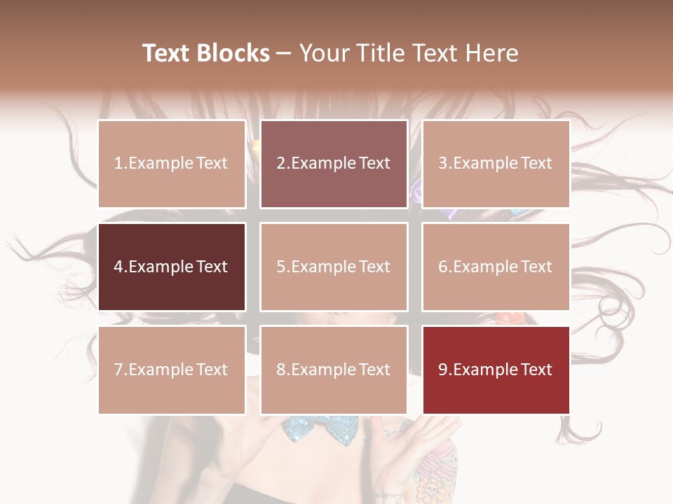 Makeup Posing Headshot PowerPoint Template