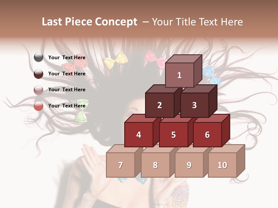 Makeup Posing Headshot PowerPoint Template