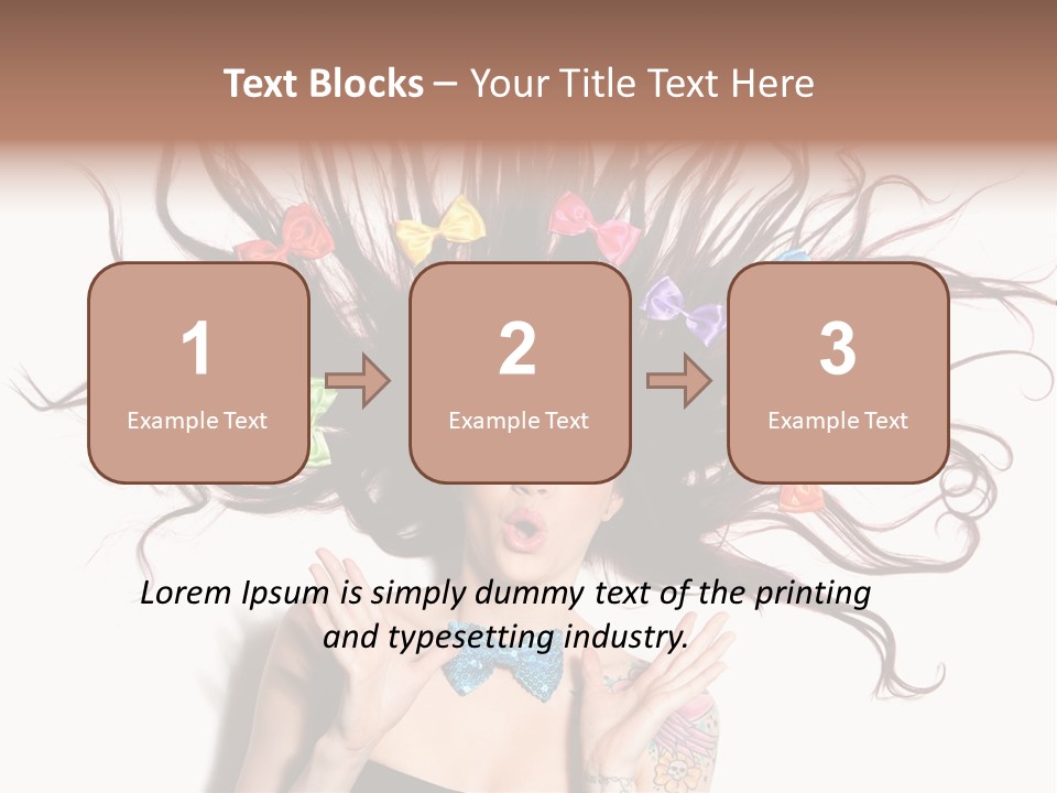 Makeup Posing Headshot PowerPoint Template