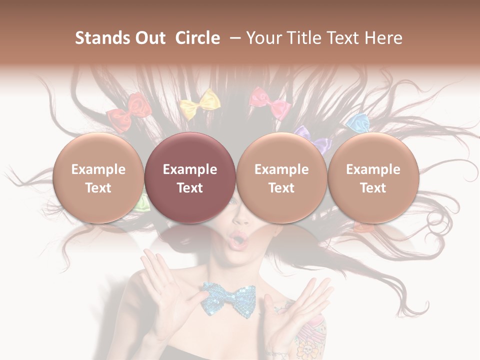 Makeup Posing Headshot PowerPoint Template