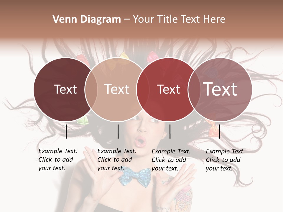 Makeup Posing Headshot PowerPoint Template