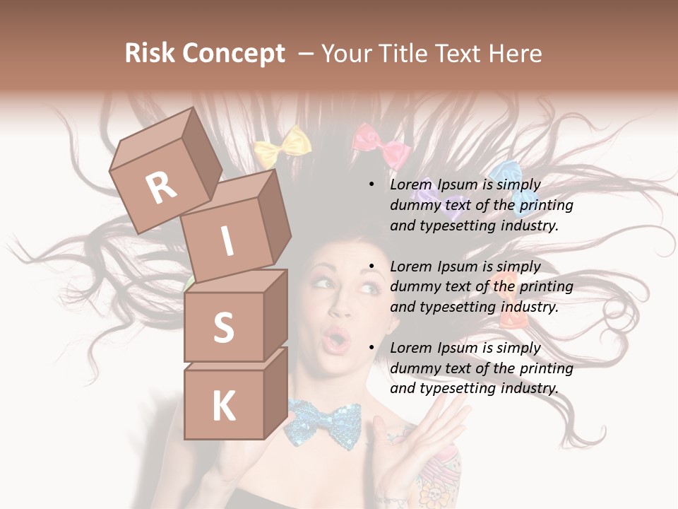 Makeup Posing Headshot PowerPoint Template