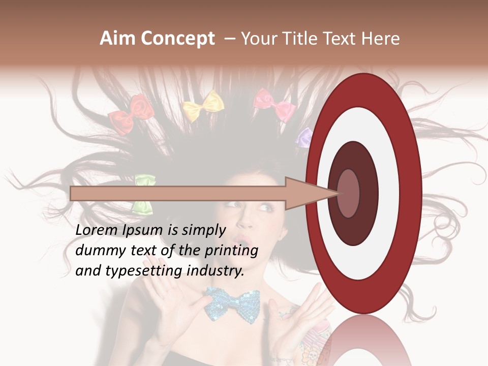 Makeup Posing Headshot PowerPoint Template