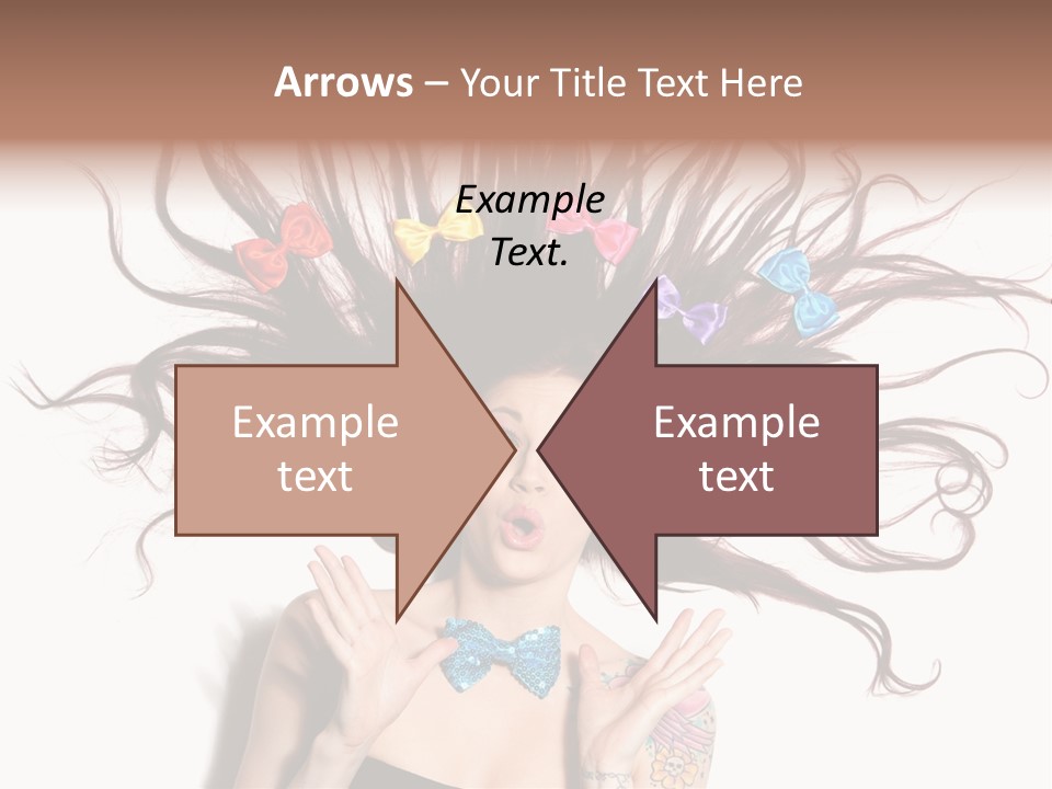 Makeup Posing Headshot PowerPoint Template