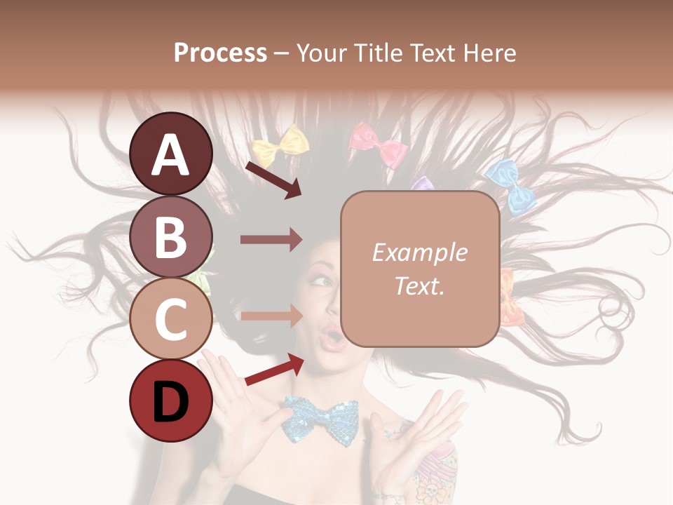 Makeup Posing Headshot PowerPoint Template