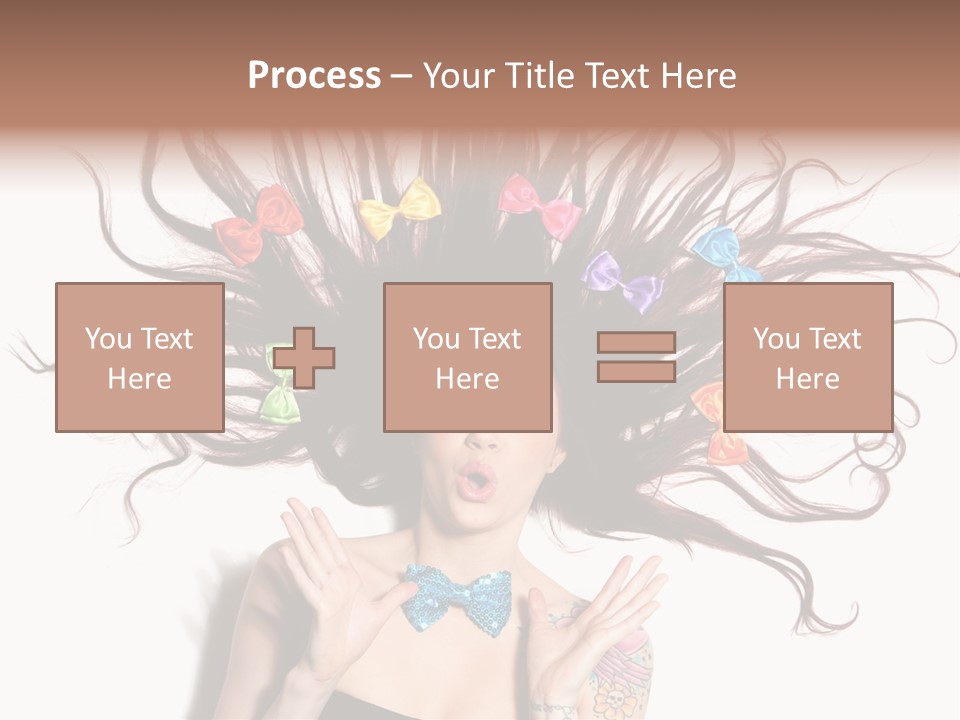 Makeup Posing Headshot PowerPoint Template