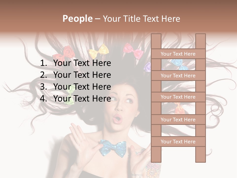 Makeup Posing Headshot PowerPoint Template