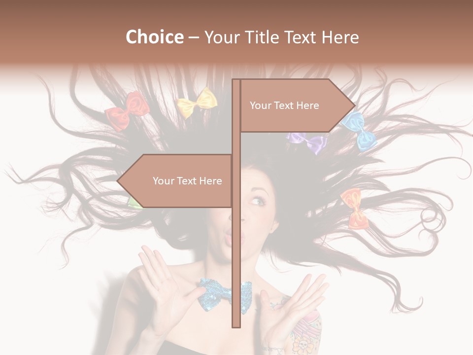 Makeup Posing Headshot PowerPoint Template